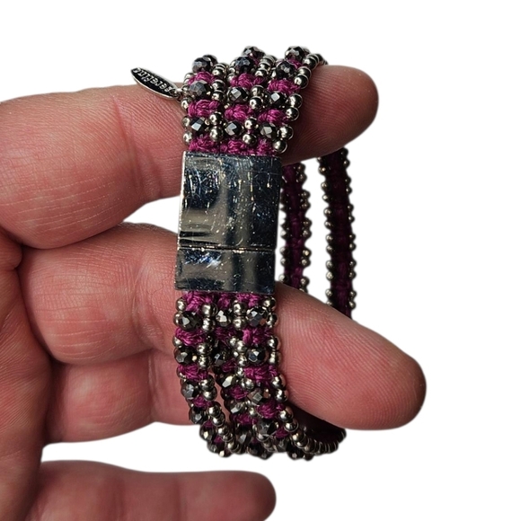 Anthropologie Serefina Beaded Wrap Bracelet, GUC - Picture 3 of 4